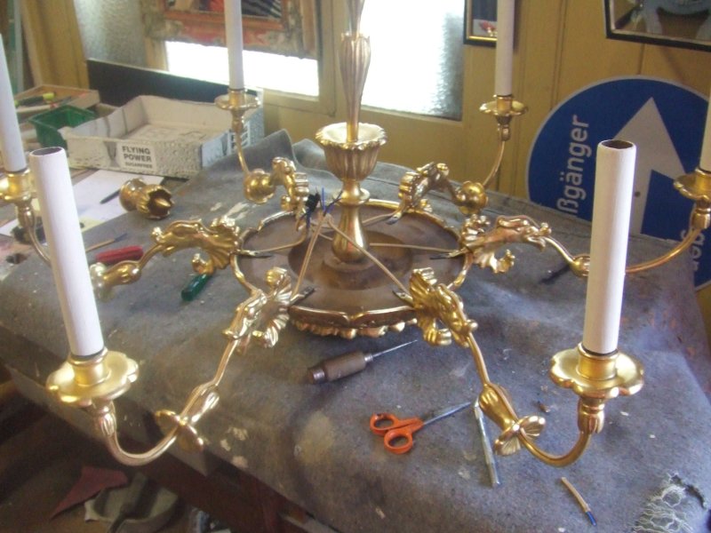 Luster-Vergoldung-Restauration