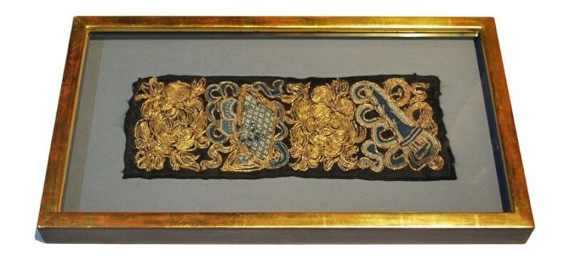 Seidenstickerei Distanzrahmen